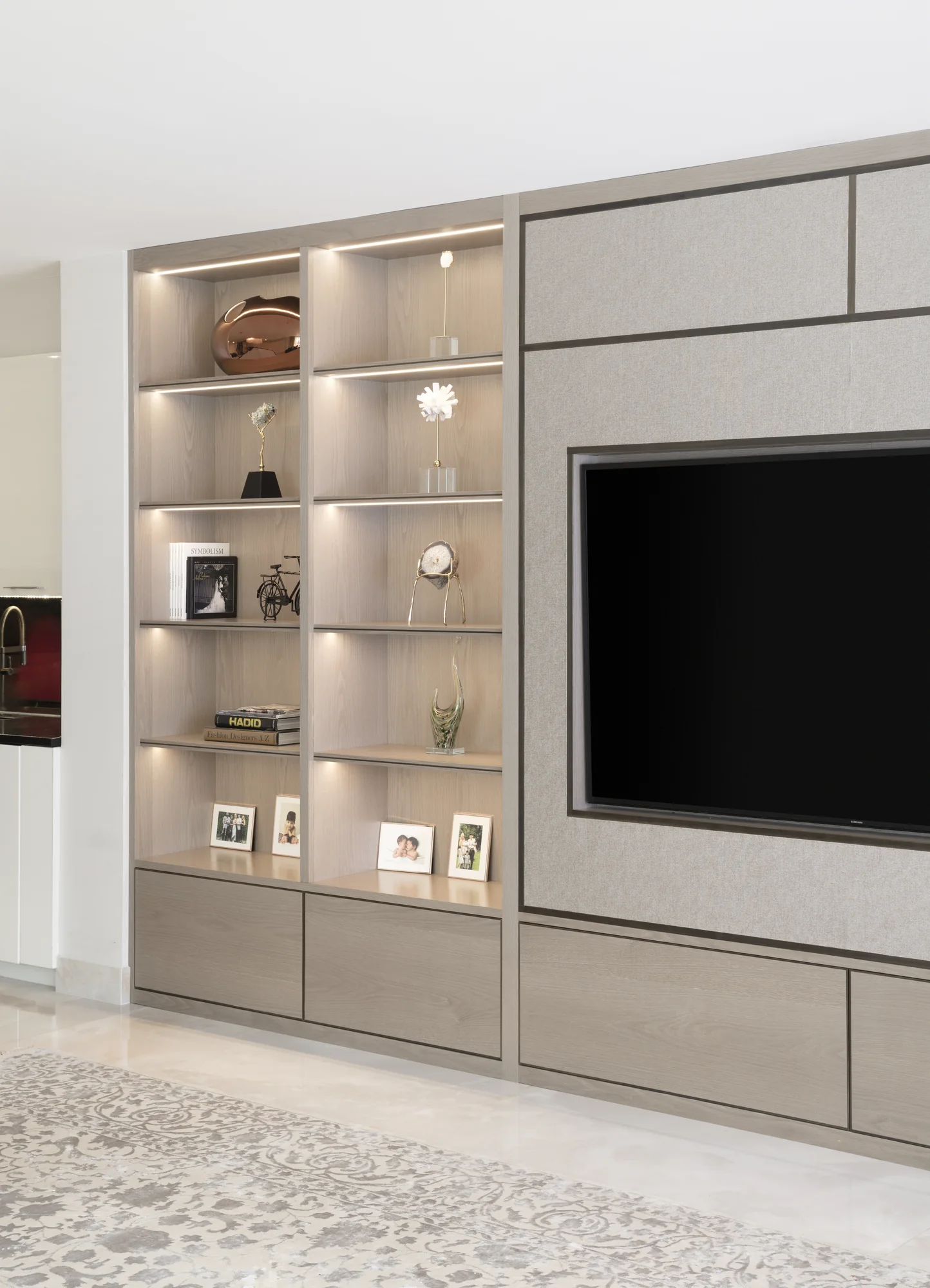 Overall view of media wall