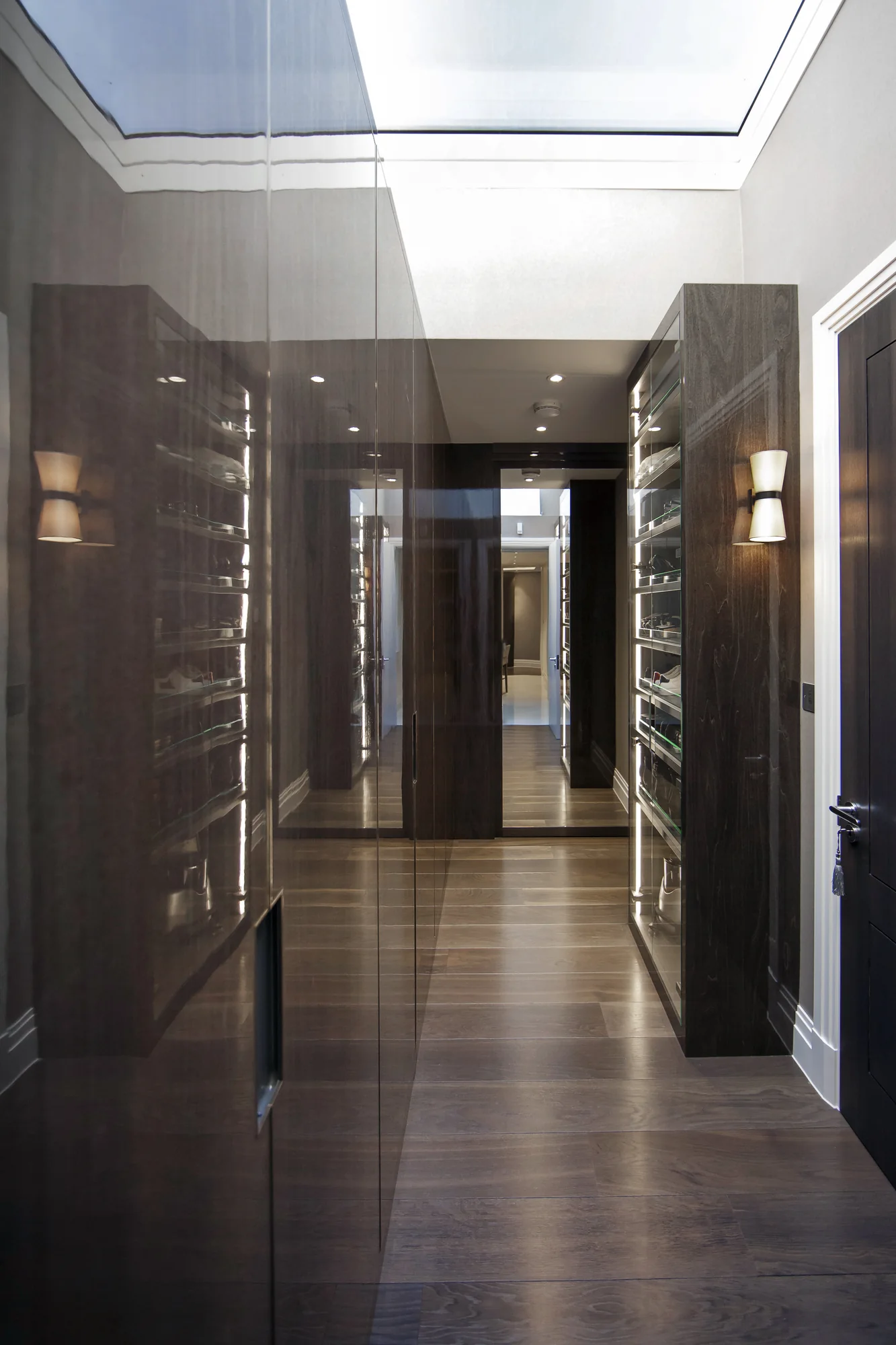 Overall walk-in wardrobe view