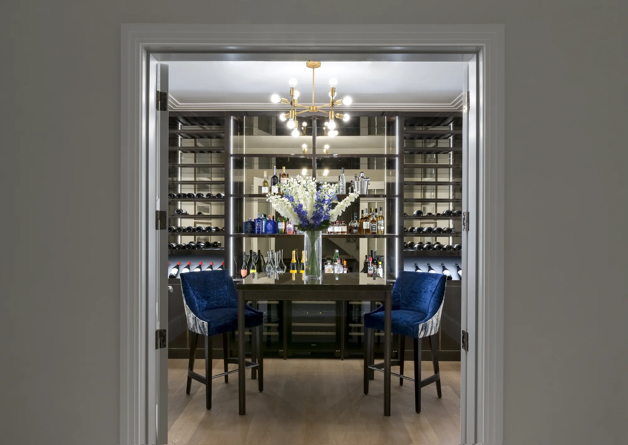 Overall view of wine cellar